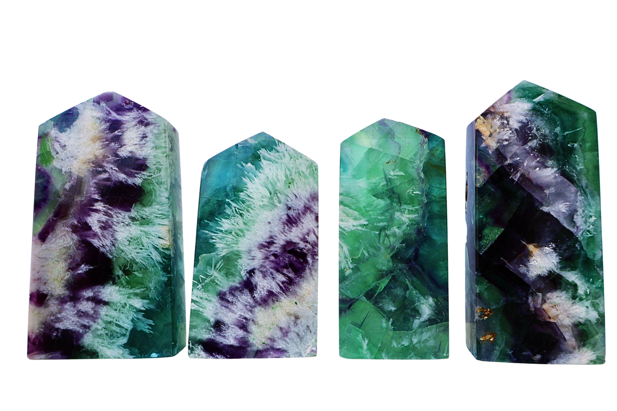 Snowflake Fluorite crystal