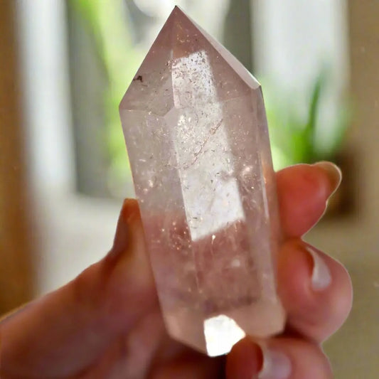 Clear Quartz Energy Point - Rare Thick Sized Obelisk