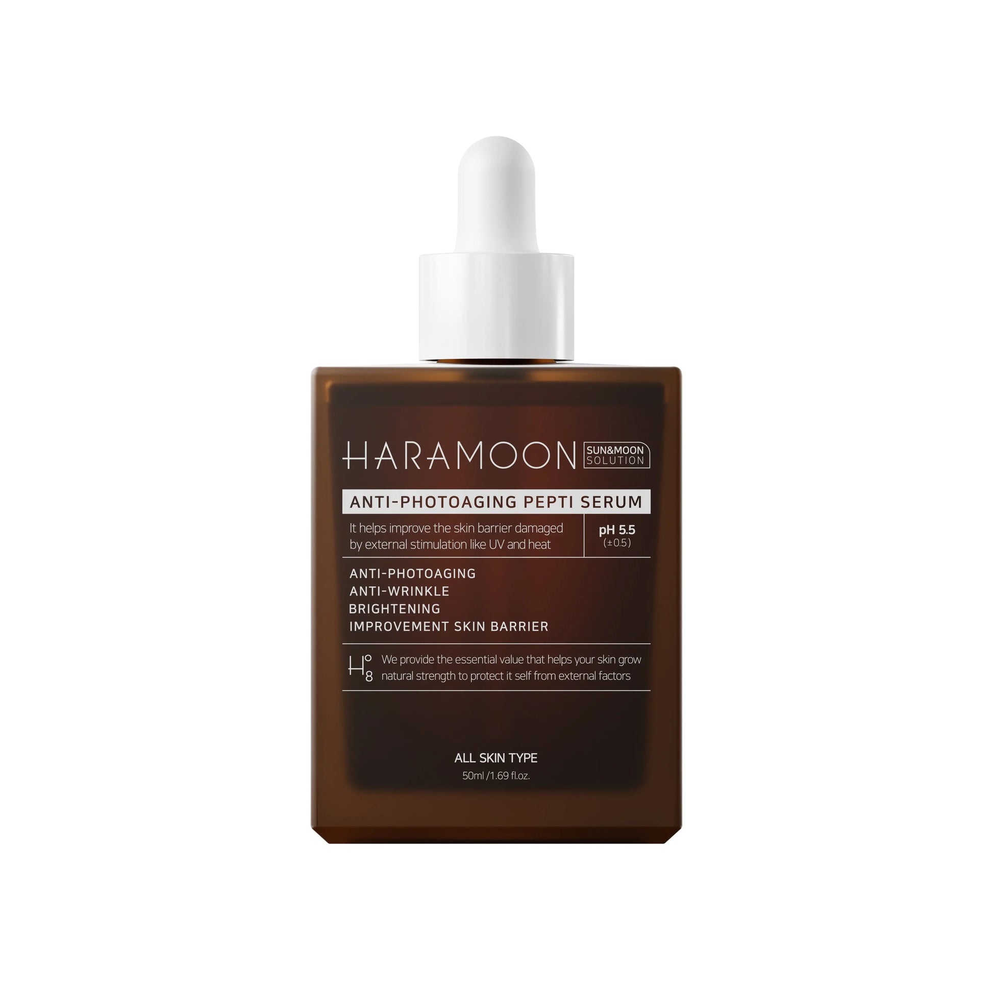 HARAMOON Immortal Peptide Serum | Vegan, K - Beauty for Sensitive Skin, 50mL - Wax | Wane