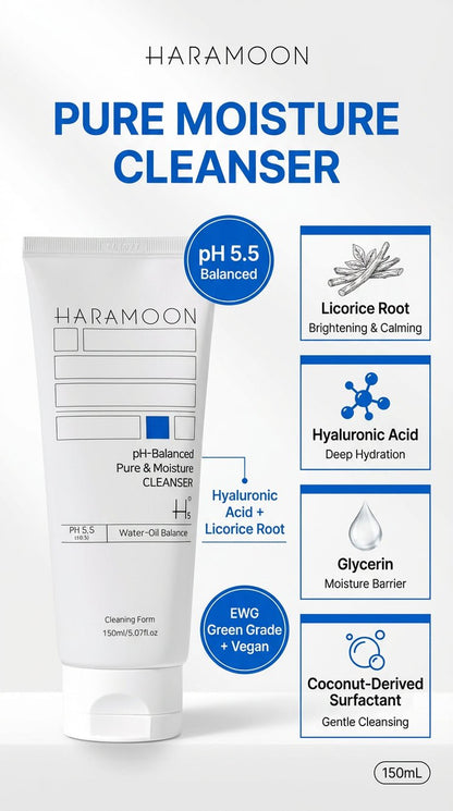 HARAMOON Pure Moisture Balancing Cleanser - Wax | Wane - HARAMOON - 9