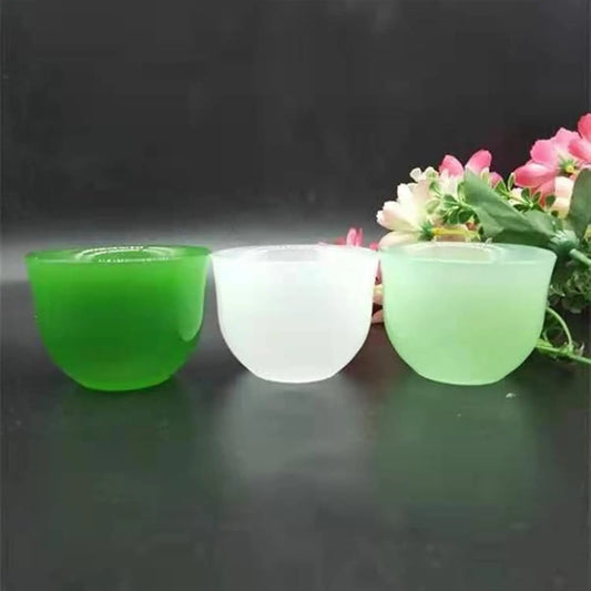 Wax and Wane Glass Cup, Retro Green Jade Soju Cup with Spoon, Heat Resistant Borosilicate Glass for Tea, Coffee, Milk product image