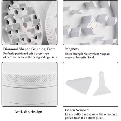 Premium 2.5 Inch Grinder Mill, Colorful Kitchen Tool - Wax | Wane - Flowergirl - 3