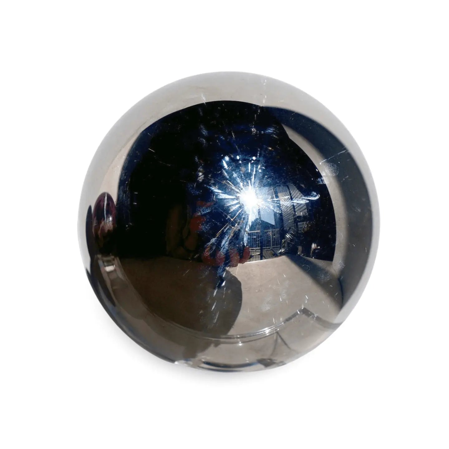 Terahertz Sphere - Genuine Crystal Ball, Polished Rare Home Decor Accent - Wax | Wane