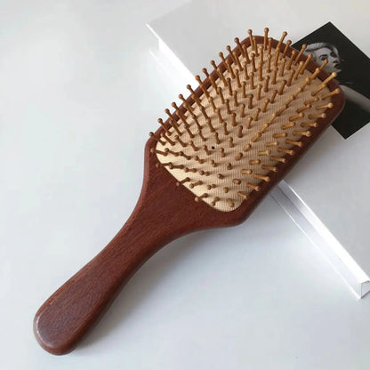 XL Sandalwood Paddle Brush – Durable, Natural Material for Thick Hair - Wax | Wane